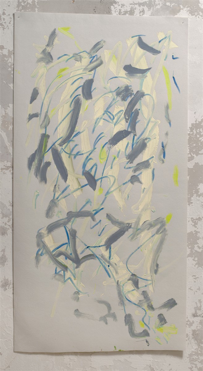 021. Melike Kara Apartment1 2014 - oil on plastic material - 157x80cm - courtesy AplusB Brescia