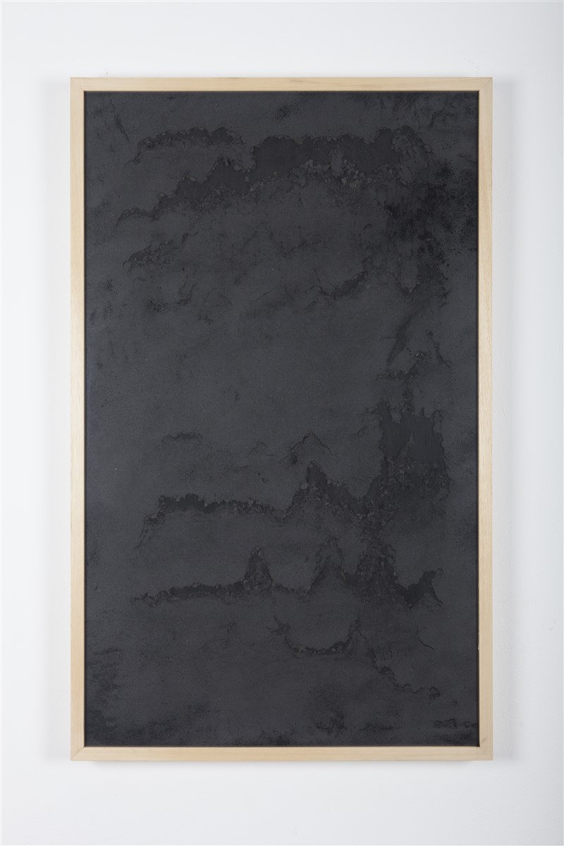 sophie ko chkeidze, geografia temporale, delle stelle fisse 2, pigment, ash, 100x60cm, 2014